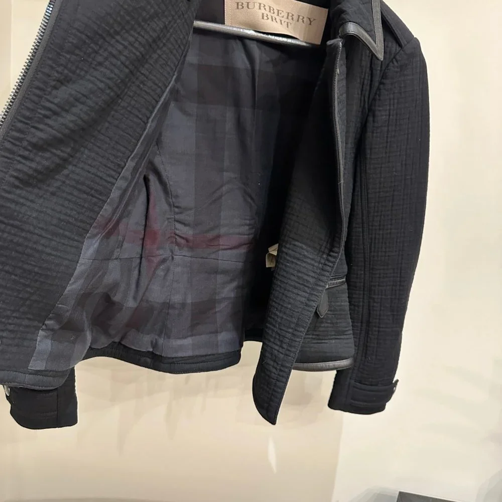 Burberry Brit Moto Jacket US 4 - Picture 12 of 14